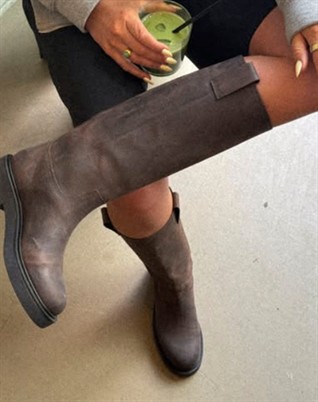 Madison Long Støvle - Brown Leather